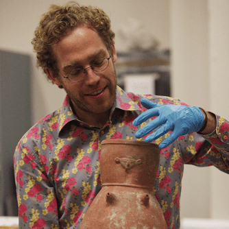 Curator Tom Hardwick